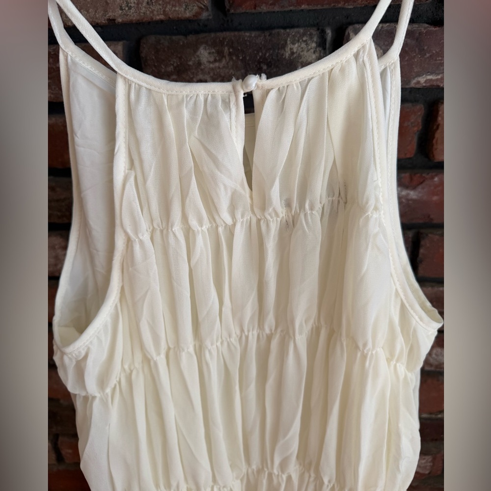 🛍️🛍️Ruffled cream dress - Picture 3 of 4